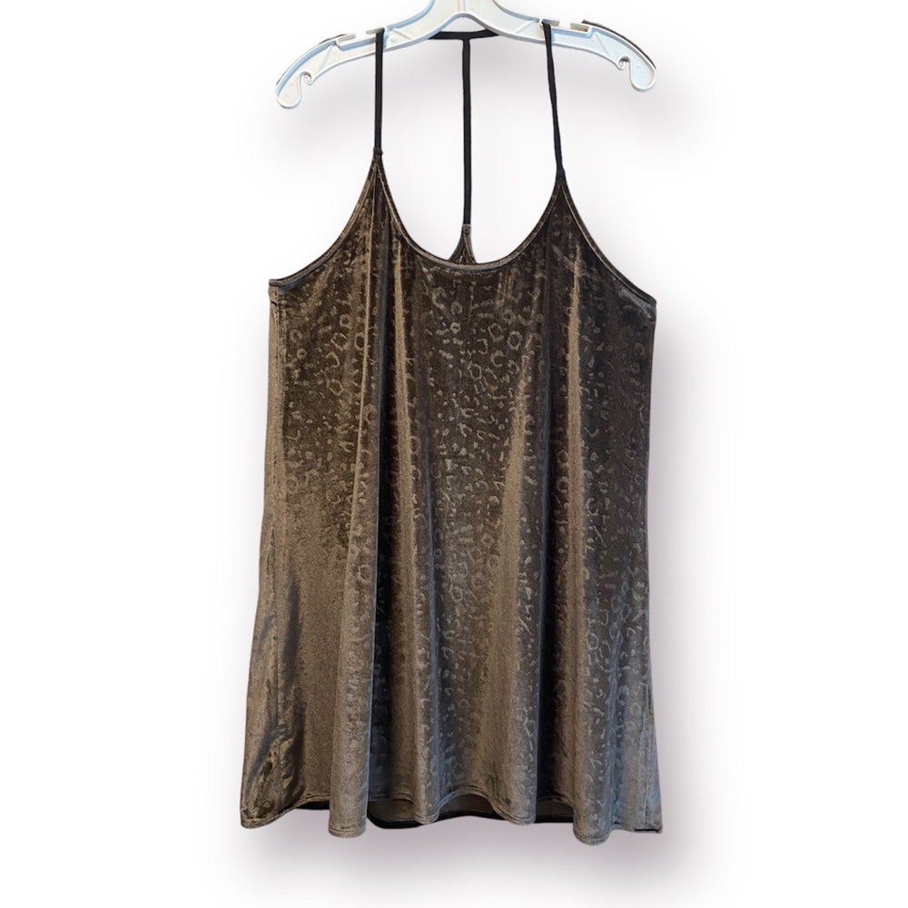 Umgee Leopard Print Velvet Dress